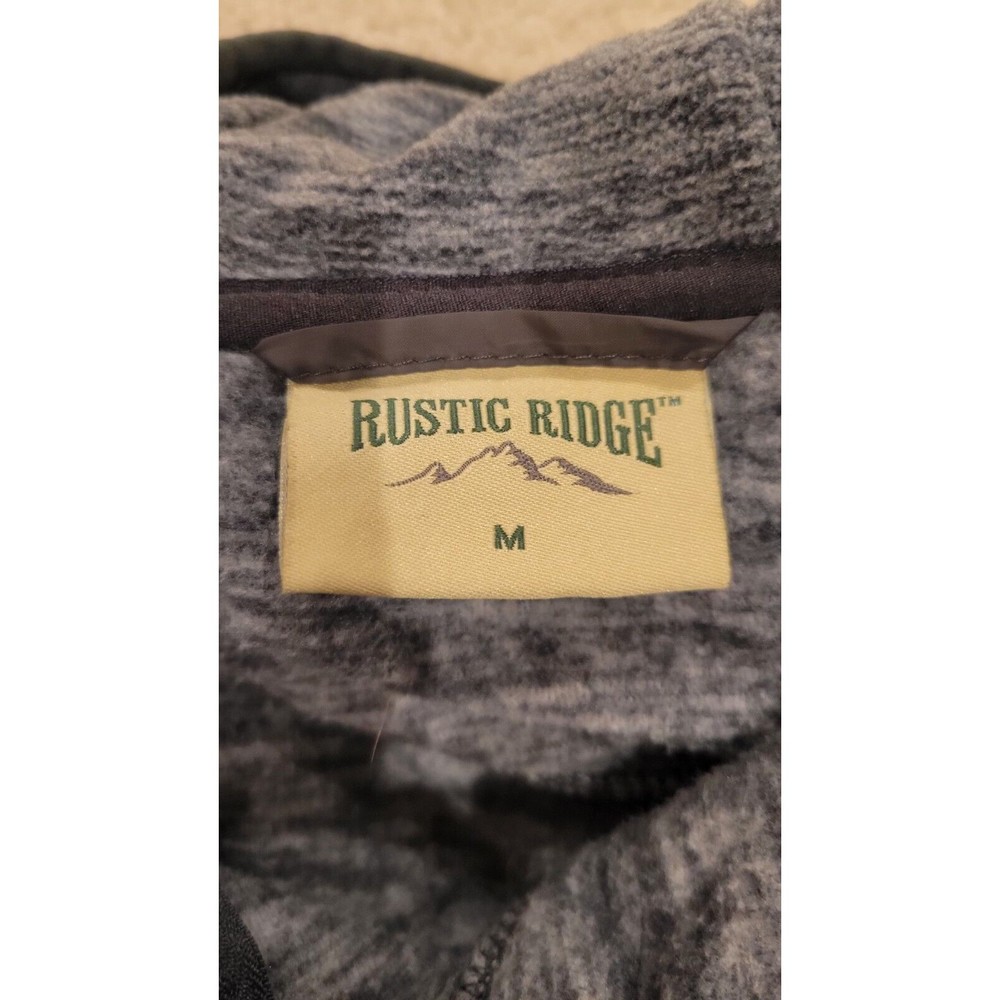 Rustic Ridge FLEECE Hooded Zip Up Jacket In Heather Grey-Women's Medium - Picture 3 of 11